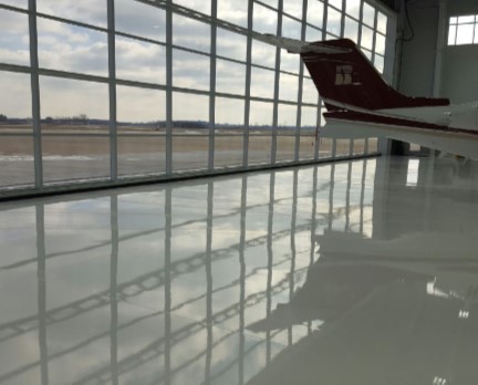 aviation hangar concrete floor coating