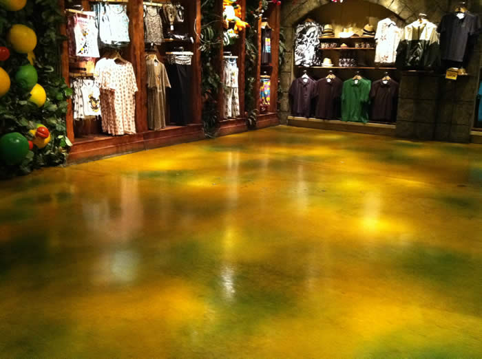 decorative concrete staining for commercial and industrial floors