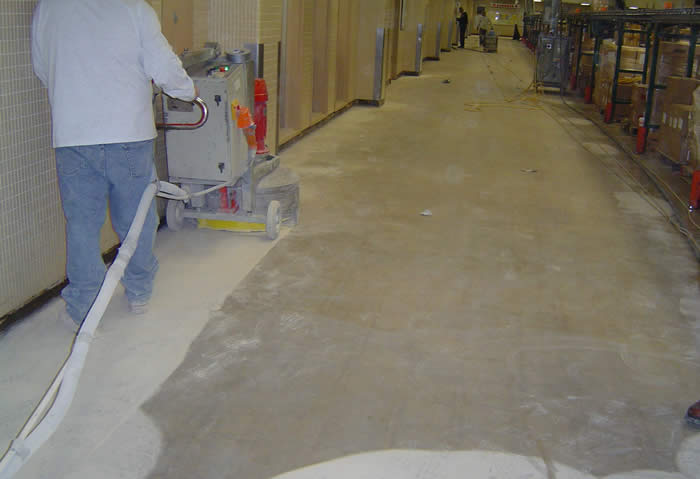concrete grinding for industrial epoxy floor coating