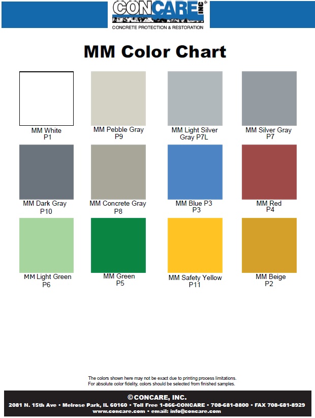 mm color chart